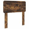 vidaXL Cadre de lit avec t&ecirc;te de lit Ch&ecirc;ne fum&eacute; 75 x 190 cm Pin massif