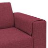 vidaXL Canap&eacute; de salon 3 pcs Bordeaux Polyester