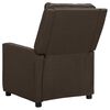 vidaXL Fauteuil électrique de massage Marron foncé Tissu