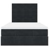 vidaXL Cadre de lit ottoman avec matelas noir 120x190 cm velours