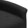 vidaXL Fauteuil de massage Noir Tissu