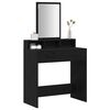 vidaXL Table de Toilette Ch&ecirc;ne noir 79 x 41 x 140 cm Bois d'ing&eacute;nierie