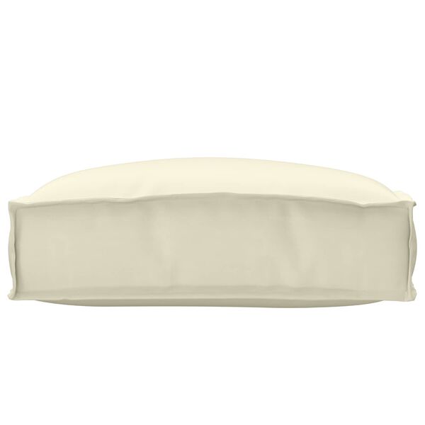 vidaXL Coussin Crème 50 x 50 x 12 cm Tissu Oxford