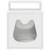 vidaXL Maison pour chat Blanc Brillant 42,5 x 40 x 53,5 cm