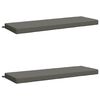 vidaXL Coussins de banc 2 pi&egrave;ces SOEST 2 pc 100 % polyester Gris