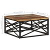 vidaXL Table basse 68x68x35 cm Bois de récupération massif