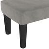 vidaXL Banc Gris clair 70x30x30 cm Velours