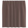vidaXL Rideaux en voile avec passe-tringles 2 pcs marron