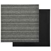 vidaXL Tapis 20 pcs Anthracite ray&eacute; 50 x 50 cm 100% Polypropyl&egrave;ne