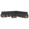 vidaXL Ensemble de canap&eacute; de jardin 10 pc Gris et Gris fonc&eacute; polyrotin