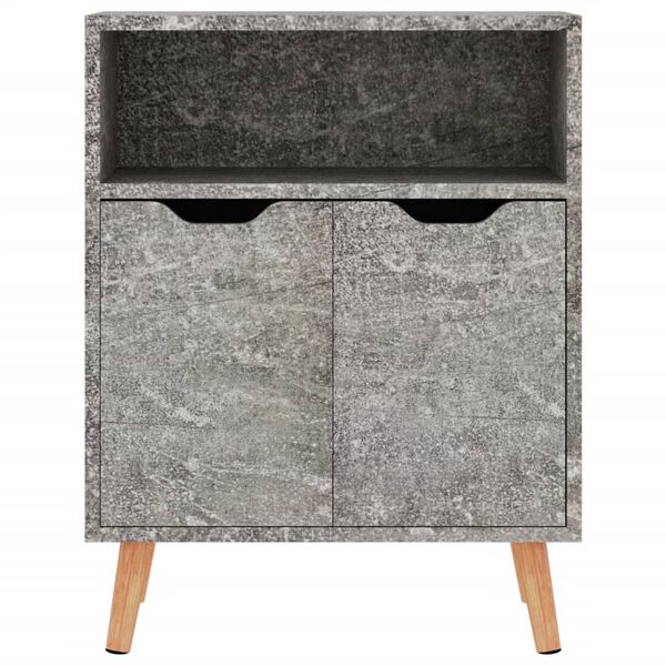 vidaXL Buffet gris béton 60x30x72 cm bois d'ingénierie