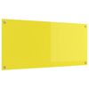 vidaXL Cr&eacute;dence de cuisine Jaune 110 x 50 cm verre tremp&eacute;