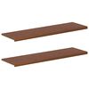 vidaXL Appuis de fen&ecirc;tre 2 pc Marron fonc&eacute; 160 x 40 x 2 cm