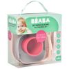 Beaba Service de repas 4 pcs Silicone Rose et corail