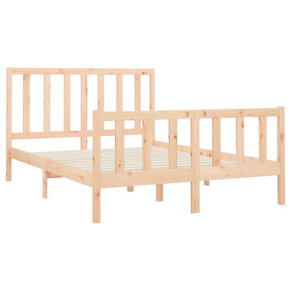 vidaXL Cadre de lit sans matelas 150x200 cm bois de pin massif