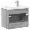 vidaXL Armoire lavabo de salle de bain avec bassin int&eacute;gr&eacute; sonoma gris