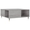 vidaXL Table basse sonoma gris 80x80x36,5 cm bois d'ing&eacute;nierie