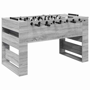 vidaXL Table de Foosball Gris Sonoma 146,5 x 74 x 85 cm