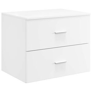 vidaXL Meuble de Salle de Bain Suspendu Blanc 62,5 x 44,5 x 50 cm