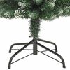 vidaXL Arbre de Noël artificiel slim avec 300 LED Vert et blanc 210 cm