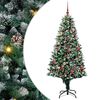 vidaXL Sapin de No&euml;l artificiel Vert 180 cm PVC, Acier et Plastique