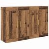 vidaXL Meuble mural Montage mural 2 pcs Bois ancien 69,5 x 34 x 90 cm