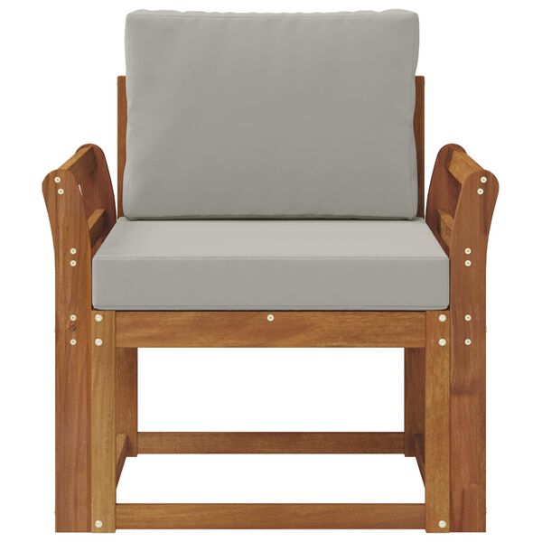 vidaXL Canap&eacute; d&rsquo;ext&eacute;rieur Bois d'acacia massif et polyester