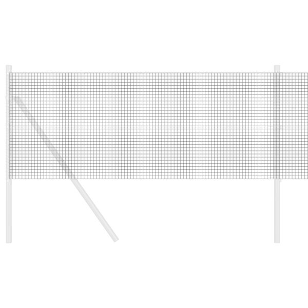 vidaXL Clôture en fil soudé Gris 0,6 x 100 m Acier