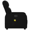 vidaXL Fauteuil inclinable de massage noir tissu