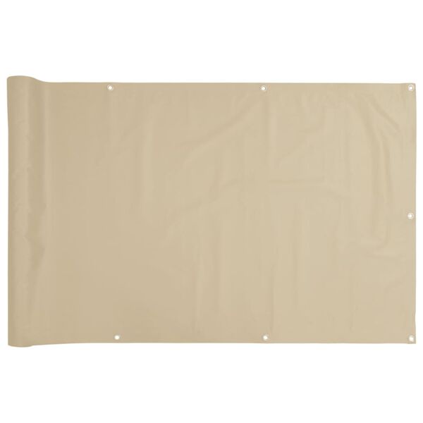 vidaXL &Eacute;cran de balcon en tissu Oxford 75x400 cm Beige