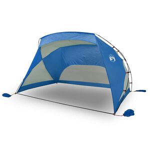 vidaXL Tente de plage bleu azur&eacute; 274x178x170/148 cm 185T polyester