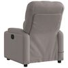 vidaXL Fauteuil de massage inclinable &eacute;lectrique Taupe Tissu