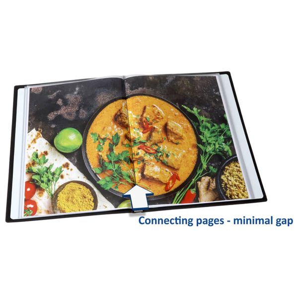 rillstab Dossier de pr&eacute;sentation A4 40 pochettes avec vue de face Noir