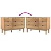 vidaXL Commode OTTA 111x43x73,5 cm bois de pin massif