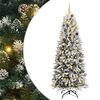 vidaXL Sapin de No&euml;l artificiel Blanc 210 cm