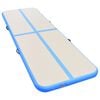 vidaXL Tapis gonflable de gymnastique avec pompe 400x100x10cm PVC Bleu