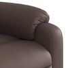 vidaXL Fauteuil inclinable de massage Marron Similicuir