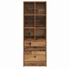 vidaXL Haut Armoire avec tiroir Bois ancien 45,5 x 34 x 127 cm