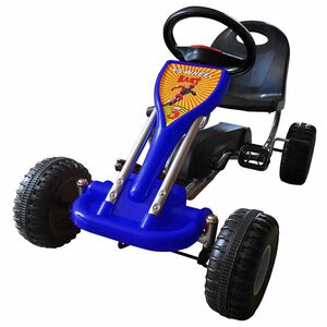 vidaXL Kart &agrave; p&eacute;dales Bleu
