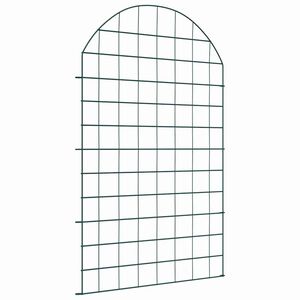 vidaXL Ensemble de cl&ocirc;ture de jardin 8 pcs Vert 50 x 80 cm Acier