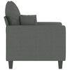 vidaXL Fauteuil Gris fonc&eacute; 60 cm Tissu