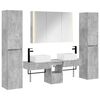 vidaXL Ensemble de mobilier de salle de bain 6 pcs Gris b&eacute;ton