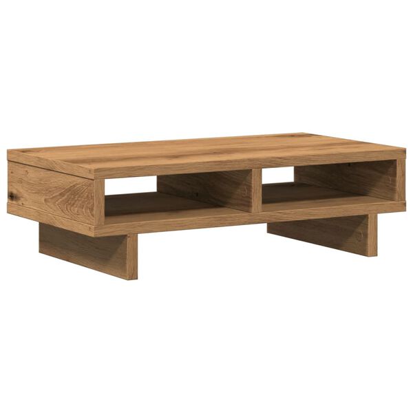 vidaXL Support de moniteur chêne artisanal 50x27x15 cm bois ingénierie