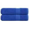 vidaXL Essuie-mains FROGN 2 pcs bleu 50x100 cm 360 g/m&sup2;