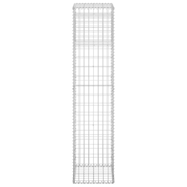 vidaXL Poteau &agrave; panier de gabion 40x40x180 cm Fer