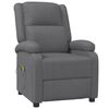 vidaXL Fauteuil de massage Gris Similicuir
