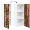 vidaXL Armoire suspendue Ch&ecirc;ne fum&eacute; 40 x 31 x 100 cm Bois d'ing&eacute;nierie