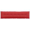 vidaXL Coussin de Dos Rouge 200 x 19 x 50 cm tissu