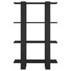 vidaXL Bibliothèque/Séparateur de pièce Noir 80x30x123,5 cm