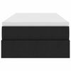 vidaXL Lit avec rangement et matelas Noir 90 x 190 cm Polyester